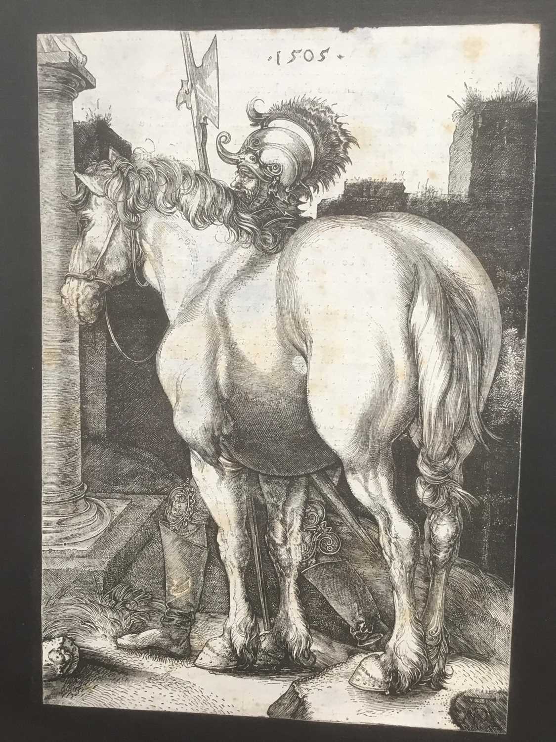 Lot 7 - After Albrecht Durer (1471-1528) engraving - The large horse