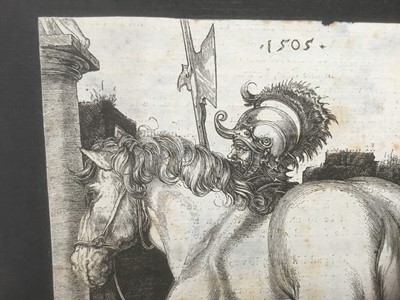 Lot 130 - After Albrecht Durer (1471-1528) engraving - The large horse