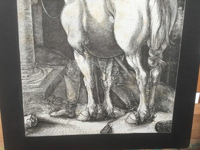 Lot 7 - After Albrecht Durer (1471-1528) engraving - The large horse