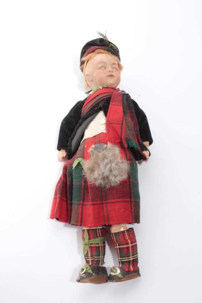 Lot 1860 - German porcelain headed 'Prince  Albert' doll