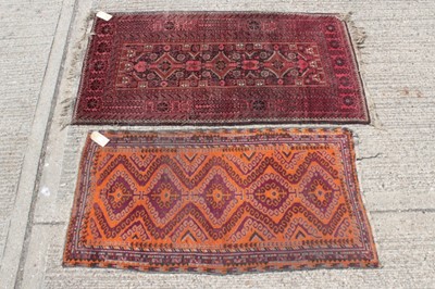 Lot 1552 - Two Afghan carpets