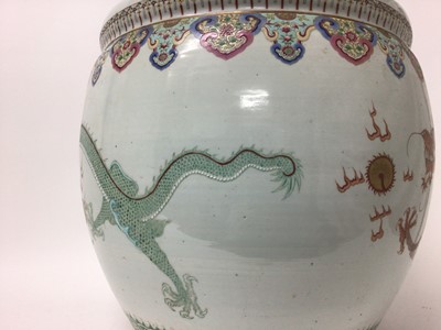 Lot 102 - Fine Chinese famille rose porcelain fish bowl