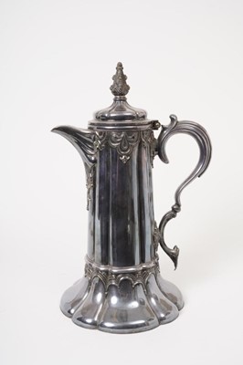 Lot 315 - James Dixon & Sons silver plated gothic style flagon