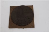 Lot 333 - First World War memorial (death) plaque, named...