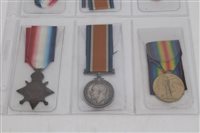 Lot 335 - First World War casualty trio - comprising...