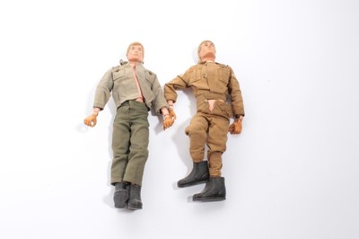 Lot 1607 - Two early Action Men figures in uniforms.