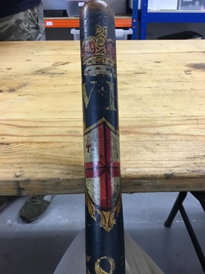 Lot 954 - Victorian Police truncheon of The City of London Police, retaining much of original paintwork, numbered