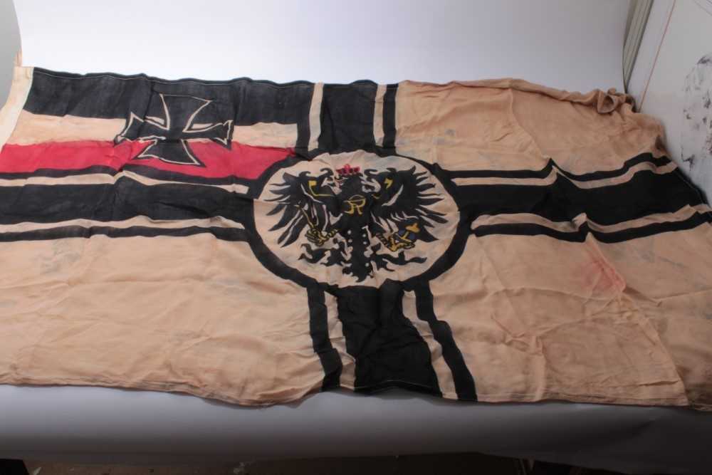 Lot 843 - Reproduction Imperial German Naval battle flag, approx 150 x 86cm