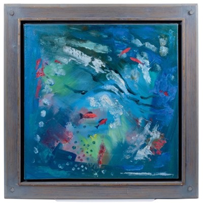 Lot 1178 - *Philip Hicks, oil on canvas Water Dance