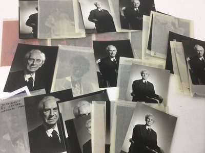 Lot 1479 - Pamela Chandler (1928-1993) collection relating to her  Bertrand Russell portrait photography session, circa 1961