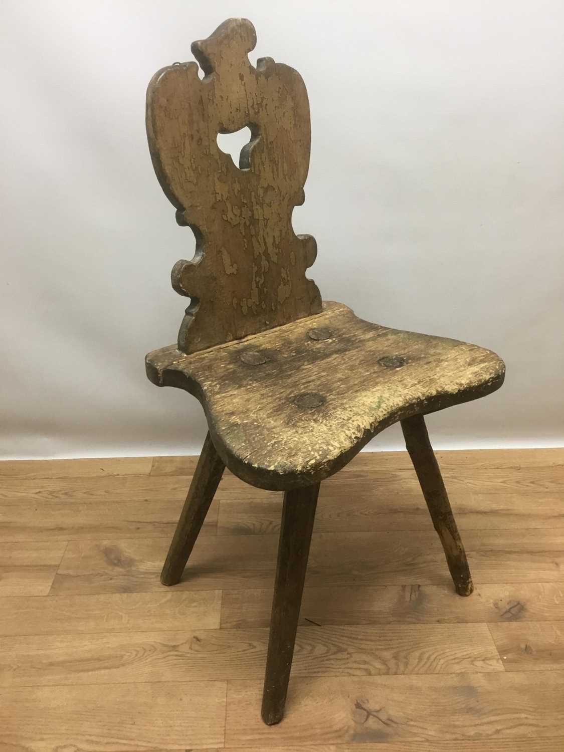 Lot 938 - 19th century Eastern European rustic chair