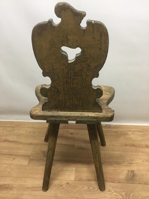 Lot 938 - 19th century Eastern European rustic chair