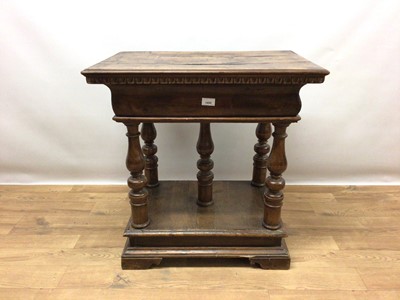 Lot 1442 - 16th / 17th century Italian walnut stand