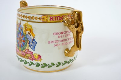 Lot 54 - The Coronation of King George VI 1937-  Paragon Coronation loving  cup