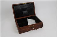 Lot 32 - Fine Victorian leather covered despatch box...