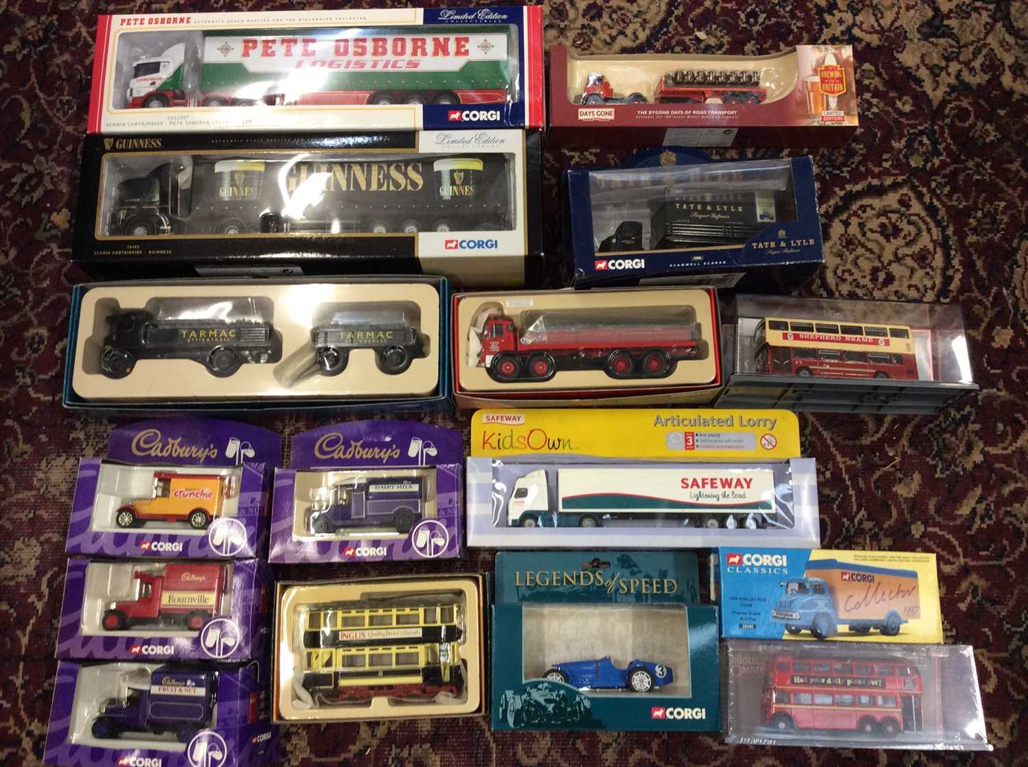 Lot 1735 - Two boxes of Diecast models mostly Corgi including larger Heavy Haulage etc.