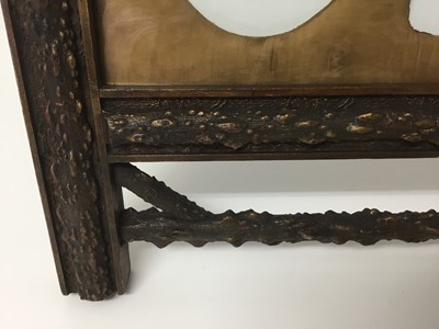 Lot 872 - An unusual Edwardian photograph frame made of Blackthorn