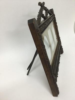 Lot 872 - An unusual Edwardian photograph frame made of Blackthorn