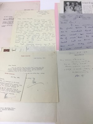 Lot 1497 - Collection of correspondence between photographer Pamela Chandler (1928-1993) and notable clients