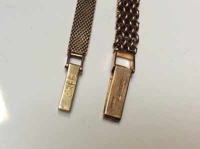 Lot 9 - Two ladies' 9ct gold vintage wristwatches