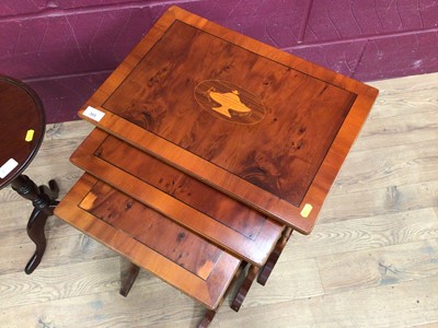 Lot 369 - Bevan Funnell nest of tables and and a wine table