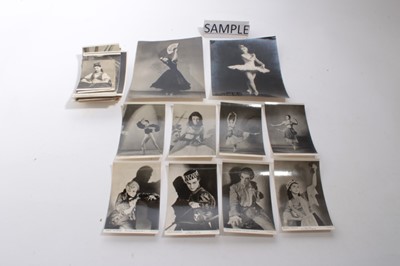 Lot 1282 - Collection of 1940s photographic portrait postcards of famous ballet star including Robert Helpmann, Julia Farron, Beryl Gray, Joan Sheldon etc, approximately 8 signed and the rest unsigned,...