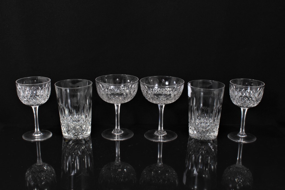 Lot 137 Good quality set of cut crystal drinking
