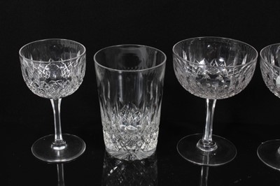 Lot 137 - Good quality set of cut crystal drinking glasses (44 pcs)