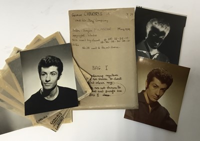 Lot 1522 - Pamela Chandler (1928-1993) small group of material relating to George Chakiris