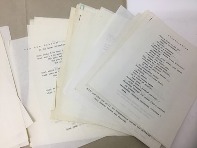Lot 1535 - Paul Roche (1916-2007) collection of typed poems, some with annotations