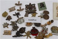 Lot 175 - Collection of First World War and later cap...