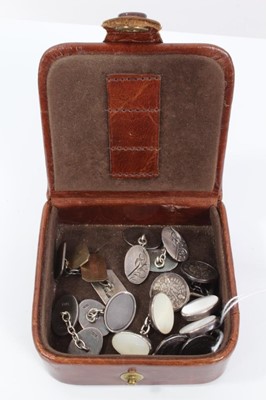 Lot 25 - Six pairs of silver cufflinks