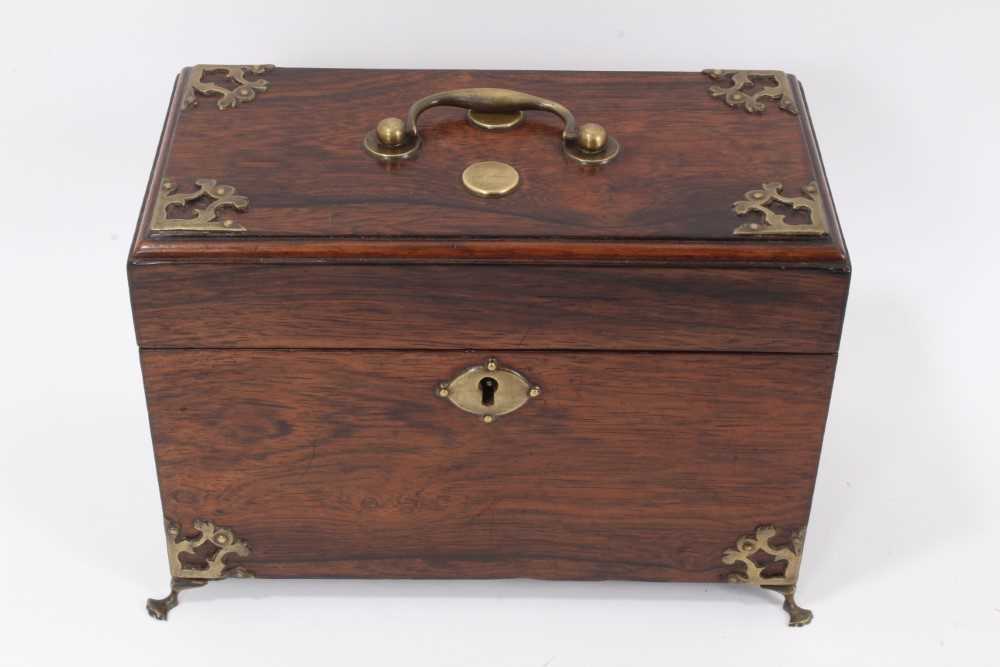 Lot 852 - Late 18th century Colonial padouk wood tea