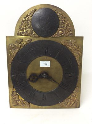 Lot 778 - 'Hook and Spike' wall clock dated 1757