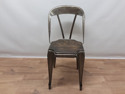 Lot 2411 - Vintage metal side chair by Tolix