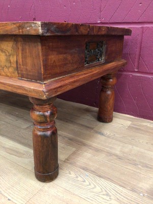 Lot 325 - Indian hardwood coffee table