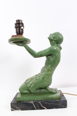 Lot 2237 - French Art Deco lamp