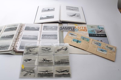 Lot 81 - Two albums of Aircraft related photographs including Civil and RAF