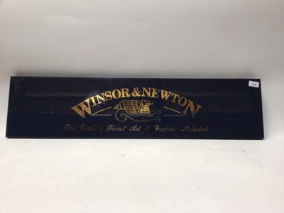 Lot 2268 - Large Windsor & Newton shop display sign, captioned 'The Worlds's Finest Art & Graphic Materials