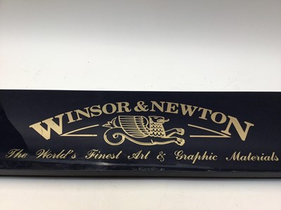 Lot 2268 - Large Windsor & Newton shop display sign, captioned 'The Worlds's Finest Art & Graphic Materials