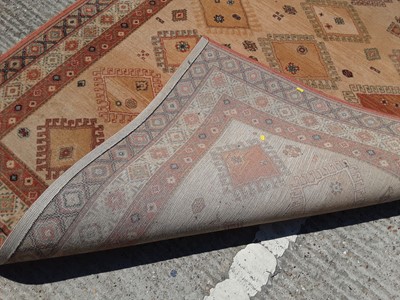 Lot 399 - Modern rug with geometric decoration