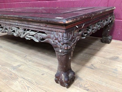 Lot 375 - Low cinese coffee table