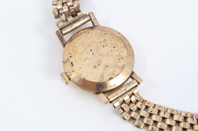 Lot 53 - Longines 9ct gold ladies wristwatch on 9ct gold bracelet