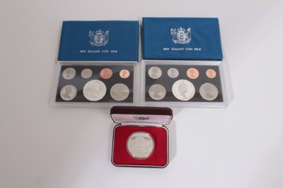 Lot 355 - New Zealand - Proof seven coin proof sets 1978 and 1979 (N.B. to include Silver Dollars) and proof Silver Dollar 1978 (All in cases of issue) (3 items)