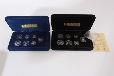 Lot 356 - Isle of Man Pobjoy Mint issued Silver coin sets to include 1975, 1977 and 1978 (N.B. all in cases of issue) (3 coin sets)