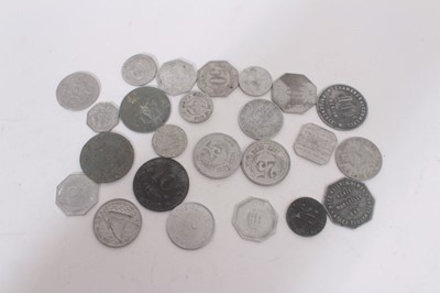 Lot 369 - France Chamber of Commerce circa 1920 Zinc coinage to include examples from Algeria, Bayonne, Dugard, Herault, Perpignan, Rochelle, Rouen, Toulouse and Paris Tramways (24 coins)