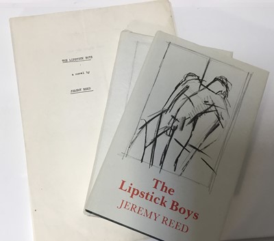 Lot 1538 - Jeremy Reed (b. 1951) copy of the original typed manuscript for his novel ‘The Lipstick Boys’