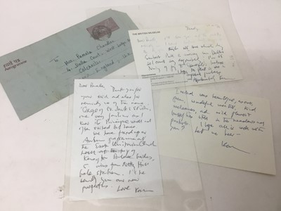 Lot 1543 - Kathleen Raine ((1908-2003) archive of letter and other materials