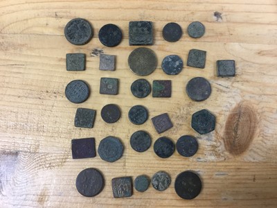 Lot 371 - European Medieval and Post Medieval coin weights, noted G.B. James I, 30 Shillings and others (N.B. generally poor to fine)