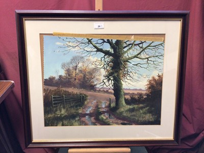 Lot 26 - Kevin Curtis (1958-2009) watercolour, December Day, Foxall, together with an H A Stanley watercolour